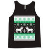 reindeer christmas ugly sweater Tank Top