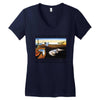 Salvador Dali The Persistence Of Memory Women's V-Neck T-Shirt