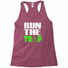 run the trap Racerback Tank