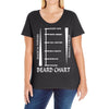 beard length chart Ladies Curvy T-Shirt