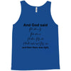 And God Said... Cool Tshirts Tank Top