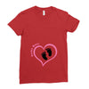 Custom baby girl name maternity design Ladies Fitted T-Shirt