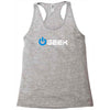 geek' (power on button) Racerback Tank