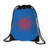 d20 atom Drawstring Bags