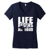 ow life begins at 18 meters Women's V-Neck T-Shirt