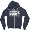 a balanced diet is a beer in each hand Zipper Hoodie