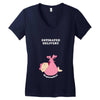 Estimated Delivery September Baby Girl Women's V-Neck T-Shirt