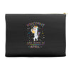 Unicorns are born in April Accessory Pouches