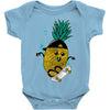 pineapple skateboarding Baby Onesie