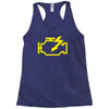 check engine light Racerback Tank