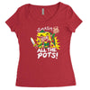 smash all the pots clearance Women's Triblend Scoop T-shirt