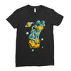 space cat Ladies Fitted T-Shirt
