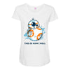 this is how i roll Maternity Scoop Neck T-shirt
