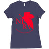 neon genesis evangelion anime nerv logo Ladies Fitted T-Shirt