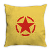 military starfunny retro army war vietnam usa britain fashion Throw Pillow