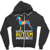 boxers support autism awareness Zipper Hoodie