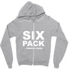 six pack coming soon mens Zipper Hoodie