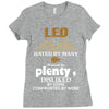 leo hated by many wanted by plenty disliked by some confronted by none Ladies Fitted T-Shirt