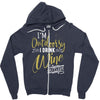 wine outside Zipper Hoodie