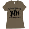 I Have a Little Help From My Friends Ladies Fitted T-Shirt