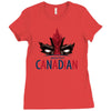 mouthy canadian Ladies Fitted T-Shirt