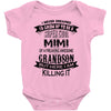 Super Cool Mimi Of A Freaking Awesome Grandson Baby Onesie