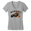 ride it like you stole it Women's V-Neck T-Shirt