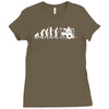 evolution of a drummer Ladies Fitted T-Shirt