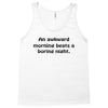 awkward morning funny t shirt sex humor college s 3xl Tank Top