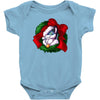 christmas wreath bluebie bust by bluekazenate Baby Onesie