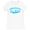 brazilian jiu jitsu  mma boxen fight Ladies Fitted T-Shirt