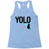 yolo cat Racerback Tank