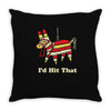 i'd hit that Throw Pillow