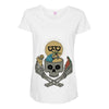 summer skull Maternity Scoop Neck T-shirt