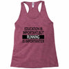 running is importanter Racerback Tank