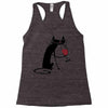 cat and wine Racerback Tank