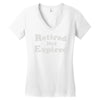 retired not expired Women's V-Neck T-Shirt