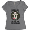 nurse lama Women's Triblend Scoop T-shirt
