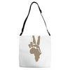 peace to africa Adjustable Strap Totes