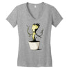 baby groot Women's V-Neck T-Shirt