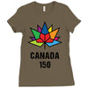 Canada 150th Anniversary Ladies Fitted T-Shirt