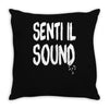 senti il sound marco mengoni Throw Pillow