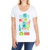 time machines Ladies Curvy T-Shirt