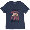 camping lady V-Neck Tee