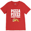 pizza fixes everything V-Neck Tee