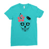 day of dead sugar skull Ladies Fitted T-Shirt