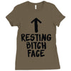 resting bitch face Ladies Fitted T-Shirt