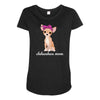 chihuahua mom Maternity Scoop Neck T-shirt