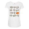 fisheye lens Maternity Scoop Neck T-shirt