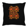 pumpkin pattern Throw Pillow